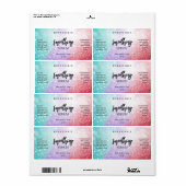 Étiquette Lux Cotton Candy Parties scintillant Face Sérum Ét (Feuille entière)