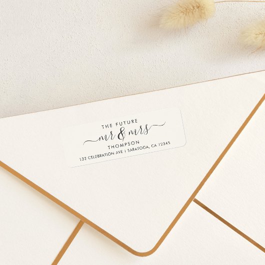 Étiquette Luxe Elegant Future MR et MRS Ivory