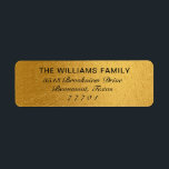 Étiquette Luxury Gold Shiny Foil Address Label<br><div class="desc">Luxury Gold Shiny Foil Address Label.</div>