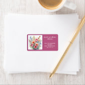 Étiquette Luxury Popular Wildflowers Beautiful Collection (En situation)