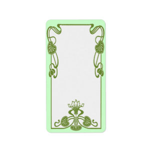 Étiquette Lys Art nouveau