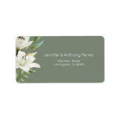 Étiquette Lys blancs (Devant)