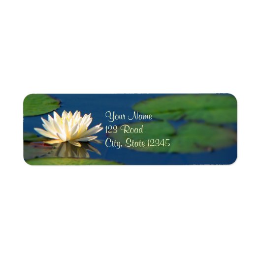 Étiquette Lys d'eau de sérénité (Devant)