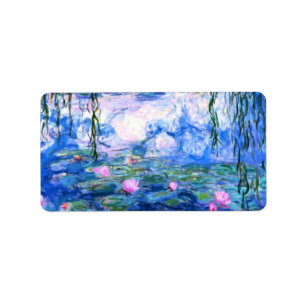 Étiquette Lys d'eau rose Monet