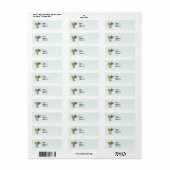 Étiquette Lys rose pâle rétroéclairés (Feuille entière)