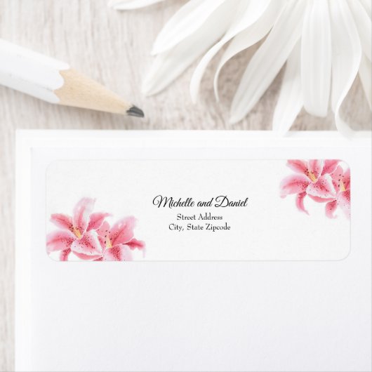 Étiquette Lys Stargazer Rose (En situation)