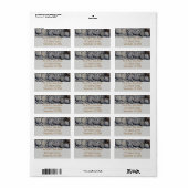 Étiquette M. et Mme Beach Rocks à Bar Harbour (Feuille entière)