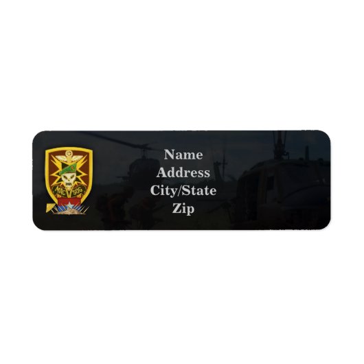 Étiquette mac v sog macv vietnam guerre (Devant)