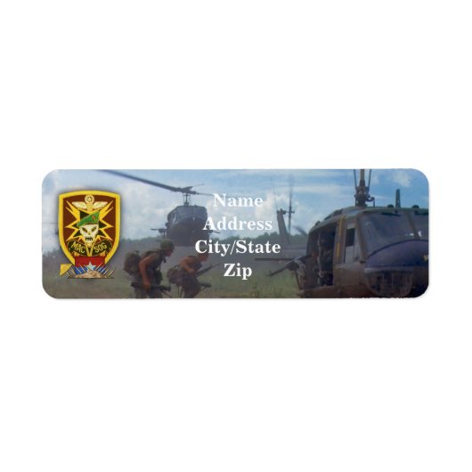 Étiquette mac v sog macv vietnam guerre (Devant)