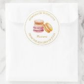 Étiquette Macaron fait maison | BLANCHE (Sac)
