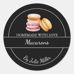 Étiquette Macarons maison simple