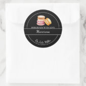 Étiquette Macarons maison simple (Sac)
