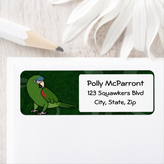 Étiquette Macaw de Hahn (En situation)