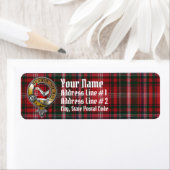 Étiquette MacDougall Tartan & Badge (En situation)