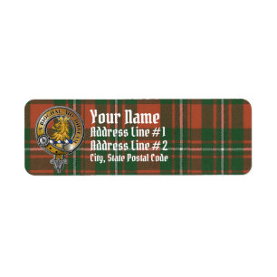 Étiquette MacGregor Tartan & Badge