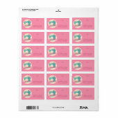 Étiquette Machine à coudre de Noël couture cadeaux faits mai (Feuille entière)