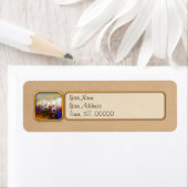 Étiquette Machine à coudre - Drapeau - Freedom Fabric 1909 (En situation)