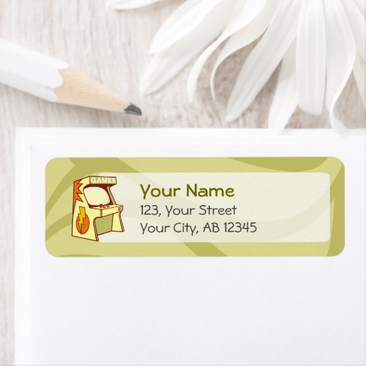 Étiquette Machine d'arcade (En situation)