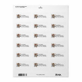 Étiquette MacKinnon Tartan Lion (Feuille entière)