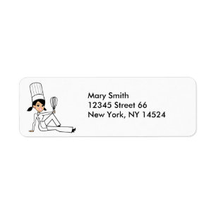 Étiquette Madame Return Labels de Baker de brune