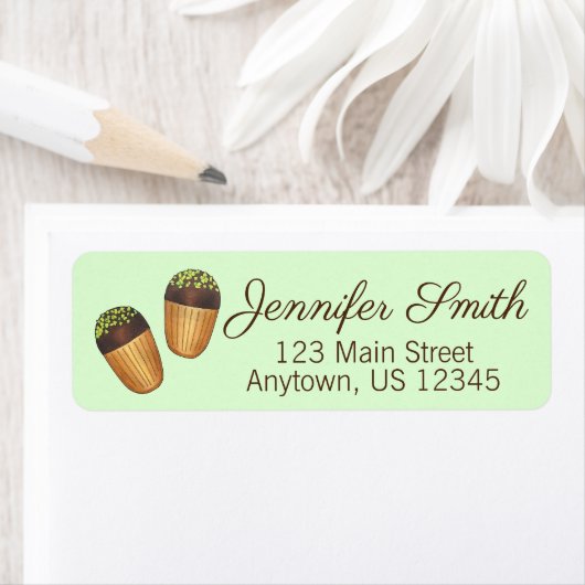 Étiquette Madeleines Chef pâtisserie Pâtisserie (En situation)