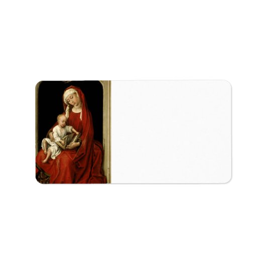 Étiquette Madonna recevant la Couronne angélique (Devant)