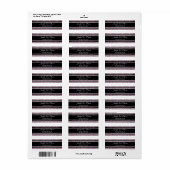 Étiquette Magasin de bijoux (Feuille entière)
