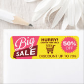 Étiquette Magasiner la vente Remise Professional Commerce St (En situation)