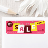 Étiquette Magasiner la vente Remise Professional Commerce St (En situation)