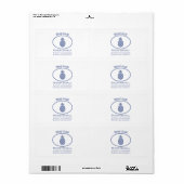 Étiquette Magasiner local (Feuille entière)