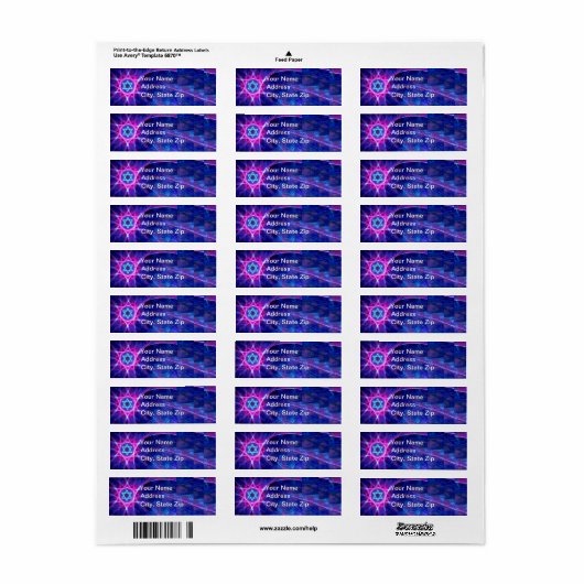 Étiquette Magen Bet (Feuille entière)