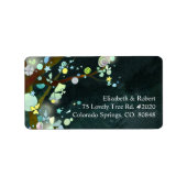 Étiquette Magic Forest Woodland Adresse du Mariage (Devant)