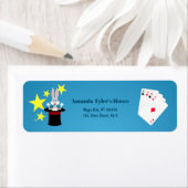 Étiquette Magicien Boy Show Fête d'anniversaire (En situation)