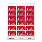 Étiquette Magicien mignon Anniversaire de enfant Party Perso (Feuille entière)