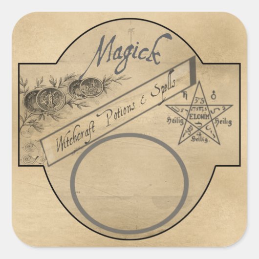 ÉTIQUETTE MAGICK POTIONS (Devant)