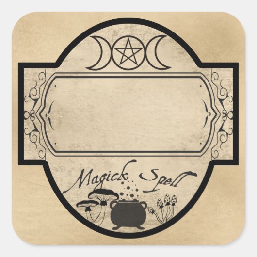 ÉTIQUETTE MAGICK SPELL (Devant)