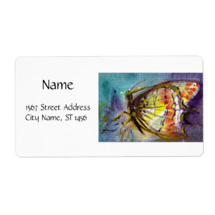 Étiquette MAGIQUE BOUTTERFER EN BLEUS Blanc