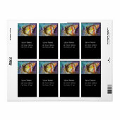 Étiquette MAGIQUE BULLETIN EN Noir BLEU (Feuille entière)