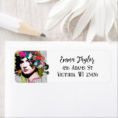 Étiquette Magnifique Vintage Lady Papier Collage Journal (En situation)