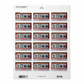 Étiquette Mah-Jongg 2011 (Feuille entière)