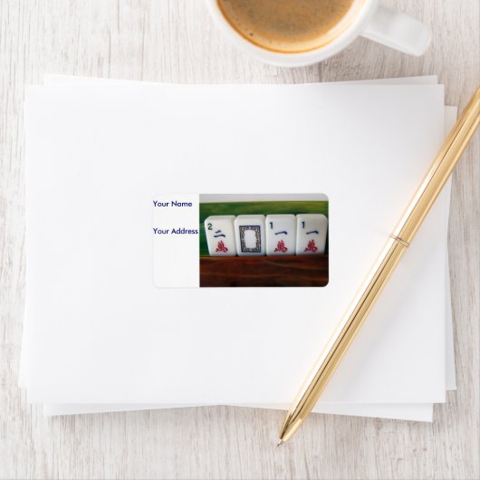 Étiquette Mah-Jongg 2011 (En situation)