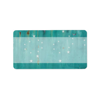 Étiquette Mailing Ajouter Shenandoah Wood rouillé Turquoise 