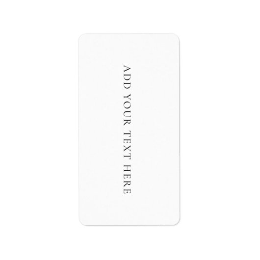 Étiquette Mailing Label (Devant)