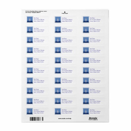 Étiquette MailingLabel-3 - Customisé (Feuille entière)