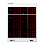 Étiquette Main de Hamsa feat : Arbre de Vie 3 (Feuille entière)