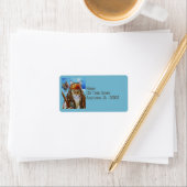 Étiquette Maine Coon Pirate Chat Jack et bateau Aquarelle Ar (En situation)