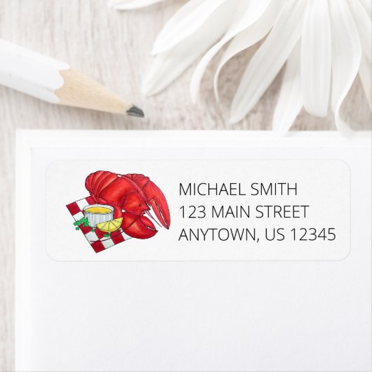 Étiquette Maine Côtière Maine Homard Dîner Nourriture de la  (En situation)