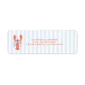 Étiquette Maine Squeeze Coastal Lobster Bridal Shower Sign  (Devant)