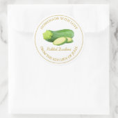 Étiquette maison de chèvre de courgette | Blanc (Sac)