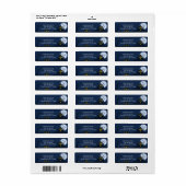 Étiquette Maison hantée du Citrouille d'Halloween éffrayant (Feuille entière)